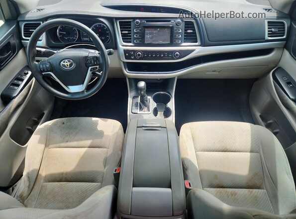 5TDZARFH4JS034253 2018 TOYOTA HIGHLANDER Gray Widok zestawu wskaźników