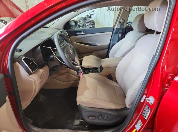 KM8J3CA47MU332607 2021 HYUNDAI TUCSON Red Dashboard view