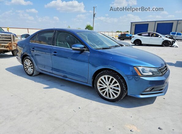 3VWL07AJ4GM393745 2016 VOLKSWAGEN JETTA Blue Вид спереду