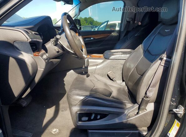 1GYS4BKJ9HR123795 2017 CADILLAC ESCALADE Black Вид панелі приладів