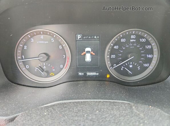 KM8J3CA28HU304044 2017 HYUNDAI TUCSON Gray Widok tylnych siedzeń