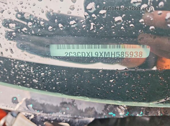 2C3CDXL9XMH585938 2021 DODGE CHARGER Black VIN կոդի պիտակի տեսք