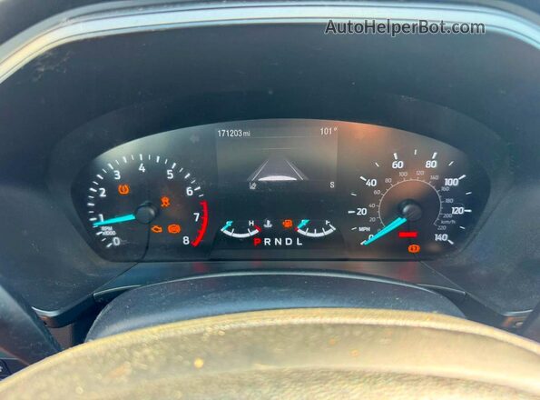 1FMCU0F69LUA21662 2020 FORD ESCAPE White ხელსაწყოთა პანელის ხედი