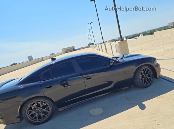 2C3CDXGJ8HH614086 2017 DODGE CHARGER Black Задня ліва чверть