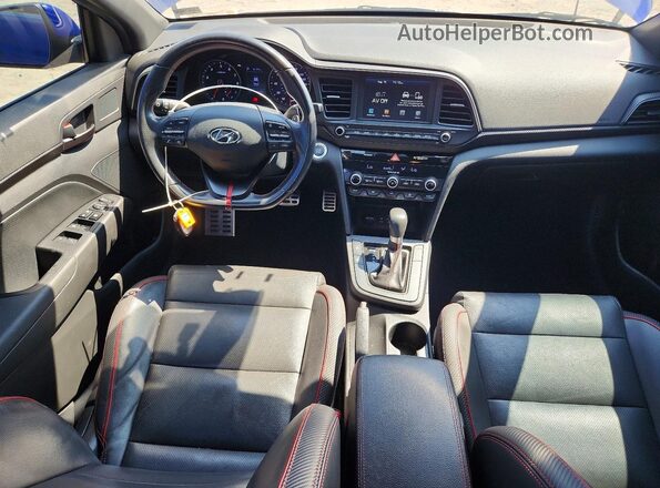 KMHD04LB1LU993975 2020 HYUNDAI ELANTRA Blue Vista del cuadro de instrumentos