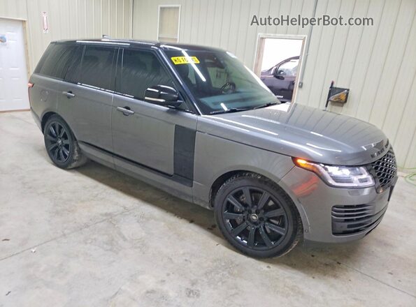 SALGS2SV7JA384697 2018 LAND ROVER RANGE Gray Widok z przodu