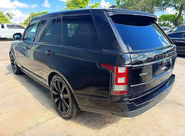 SALGS2FK7HA368610 2017 LAND ROVER RANGE ROVER Черный Задняя правая четверть