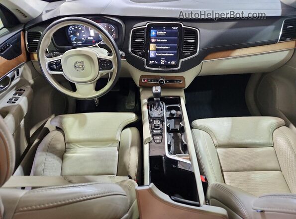 YV4A22PL4K1493962 2019 VOLVO XC90 White Вид щитка приладів