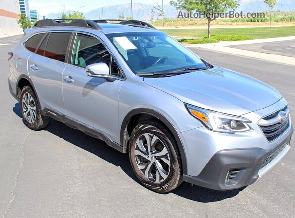 4S4BTANCXM3223378 2021 SUBARU OUTBACK Silver Trasero izquierdo