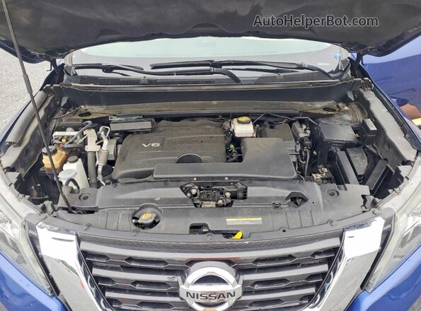 5N1DR2MN0JC620741 2018 NISSAN PATHFINDER Синий Вид наклейки с VIN-кодом