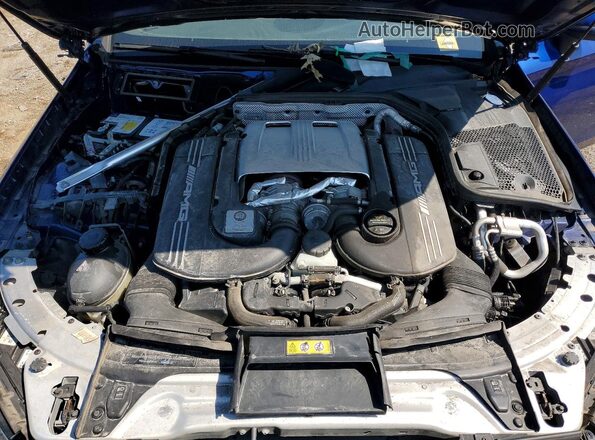 WDDWK8GB9JF704146 2018 MERCEDES-BENZ C-CLASS Blue Engine compartment view