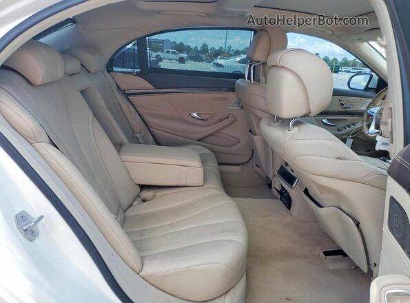 WDDUG6GB8JA361694 2018 MERCEDES-BENZ S White Вид задньої частини салону