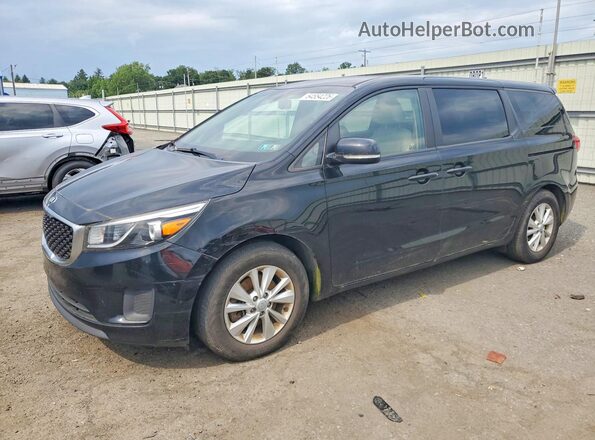 KNDMB5C19H6225913 2017 KIA SEDONA Black უკანა მარცხენა