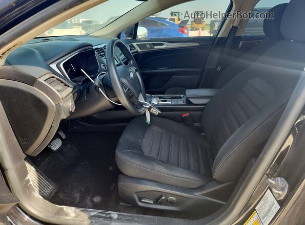 3FA6P0LU5KR235216 2019 FORD FUSION Black Widok deski rozdzielczej