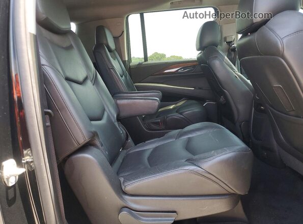 1GYS4JKJ7GR262574 2016 CADILLAC ESCALADE Черный Вид задней части салона