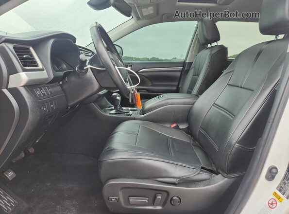 5TDYZRFH0KS345135 2019 TOYOTA HIGHLANDER White წინა პანელის ხედი