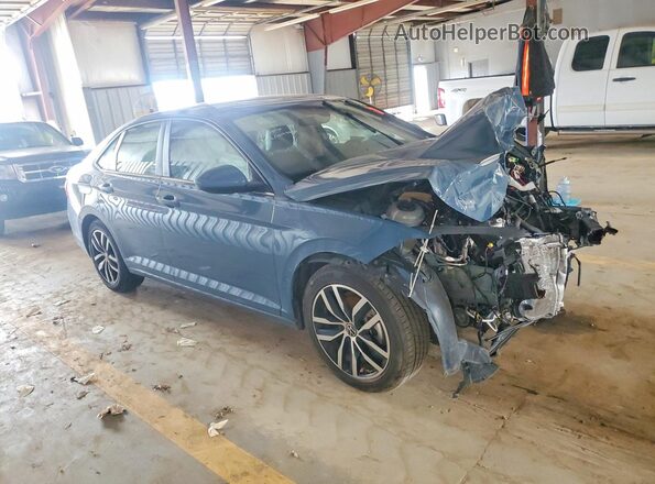 3VWEX7BU5SM021661 2025 VOLKSWAGEN JETTA Blue Widok z przodu