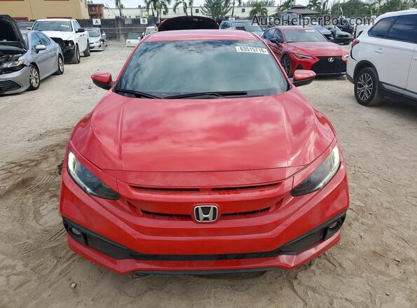 2HGFC2F50GH550421 2016 HONDA CIVIC Red Widok z tyłu