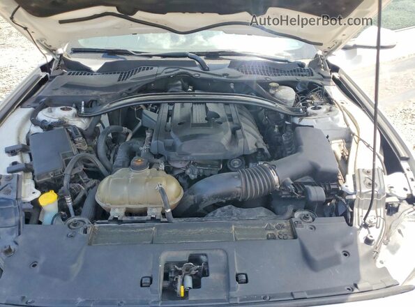1FA6P8THXJ5175646 2018 FORD MUSTANG White Vista del compartimento del motor