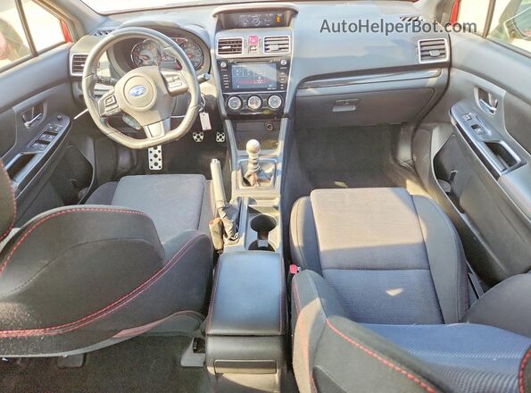JF1VA1C66J9835497 2018 SUBARU WRX Red Widok zestawu wskaźników