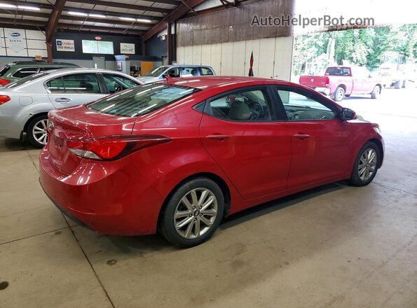 KMHDH4AE6GU517930 2016 HYUNDAI ELANTRA Burgundy Front right