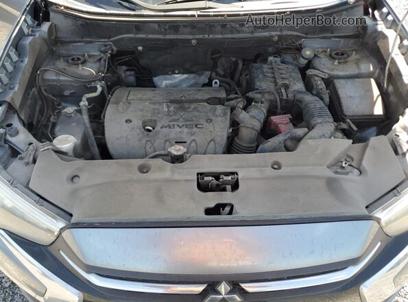 JA4AP3AU4JU014393 2018 MITSUBISHI OUTLANDER Gray Вид наклейки з VIN-кодом