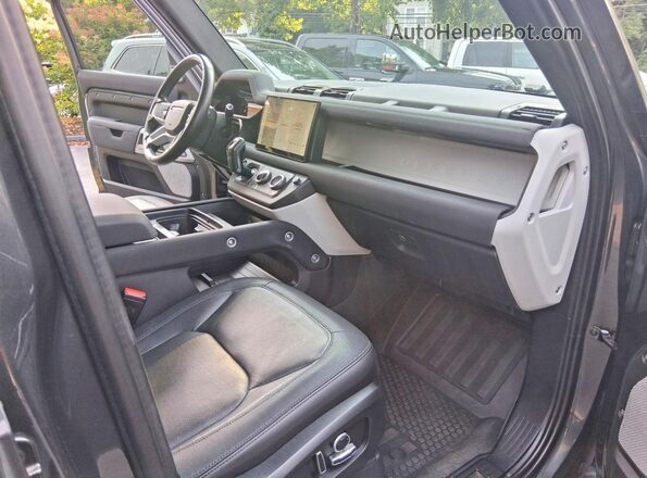 SALE2FEU3P2185201 2023 LAND ROVER DEFENDER Charcoal Vista del compartimento del motor