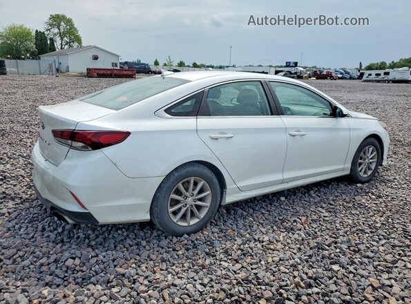 5NPE24AF0JH603951 2018 HYUNDAI SONATA Белый Передняя правая четверть