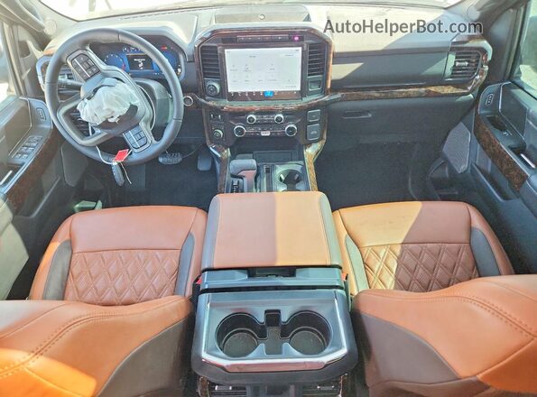 1FTFW3L58RFA73631 2024 FORD F150 Black Vista del cuadro de instrumentos