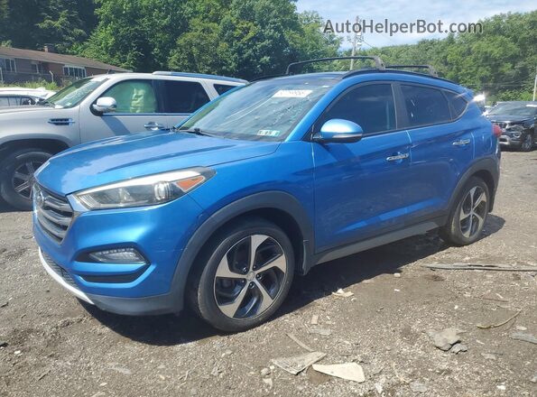 KM8J3CA22HU302905 2017 HYUNDAI TUCSON Blue Tył lewy