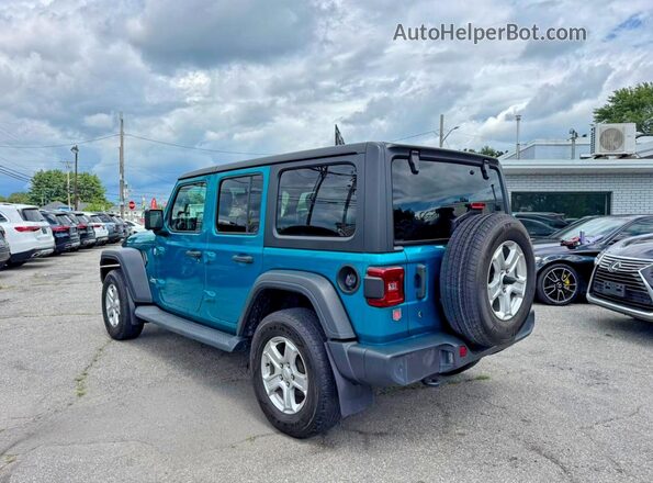 1C4HJXDN4LW149902 2020 JEEP WRANGLER Blue Задня права чверть