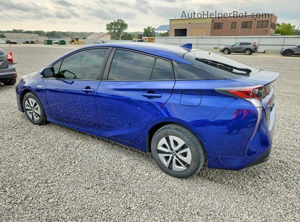 JTDKBRFUXJ3596428 2018 TOYOTA PRIUS Blue Rear right