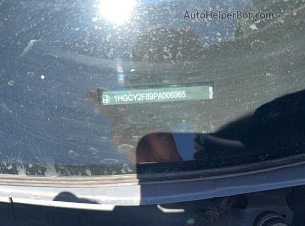 1HGCY2F89PA006965 2023 HONDA ACCORD Gray Widok wnętrza z tyłu