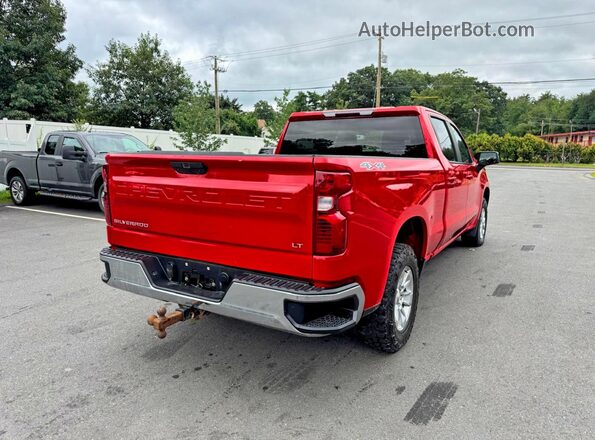 1GCPYDEKXKZ255942 2019 CHEVROLET SILVERADO Красный Передняя правая четверть