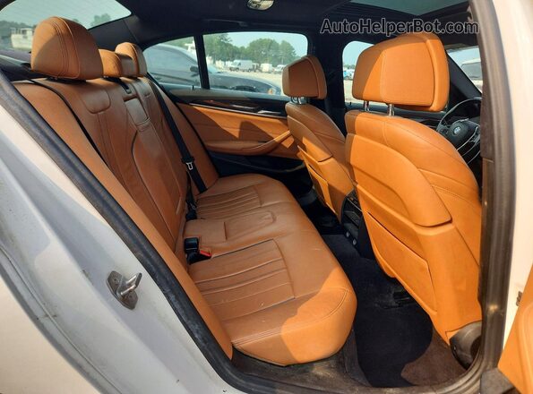 WBAJA5C51KBX87809 2019 BMW 5 SERIES White Вид задньої частини салону