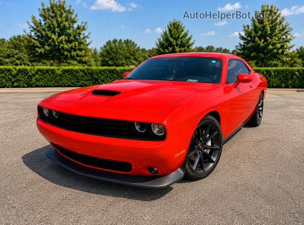 2C3CDZJG0NH175180 2022 DODGE CHALLENGER Orange Trasero derecho