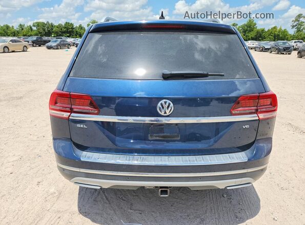 1V2ER2CAXKC519410 2019 VOLKSWAGEN ATLAS Blue Vista interior delantera