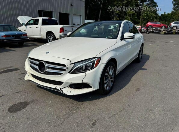WDDWF4KB6HR254162 2017 MERCEDES-BENZ C White Tył lewy