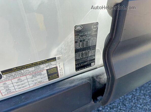 SALEJEEX8P2234688 2023 LAND ROVER DEFENDER White უკანა სალონის ხედი