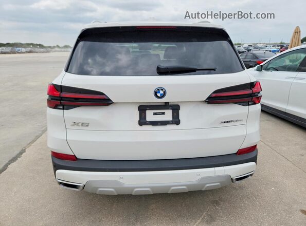 5UX43EU06S9X96024 2025 BMW X5 White Widok wnętrza z przodu