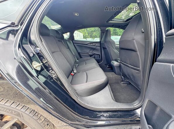 2HGFC1E55LH700576 2020 HONDA CIVIC Black Front interior view