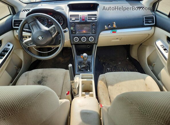 JF1GPAA64G9245074 2016 SUBARU IMPREZA Белый Вид щитка приборов