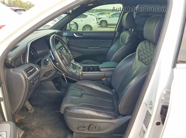 KM8R74HE7MU267429 2021 HYUNDAI PALISADE Белый Вид панели приборов