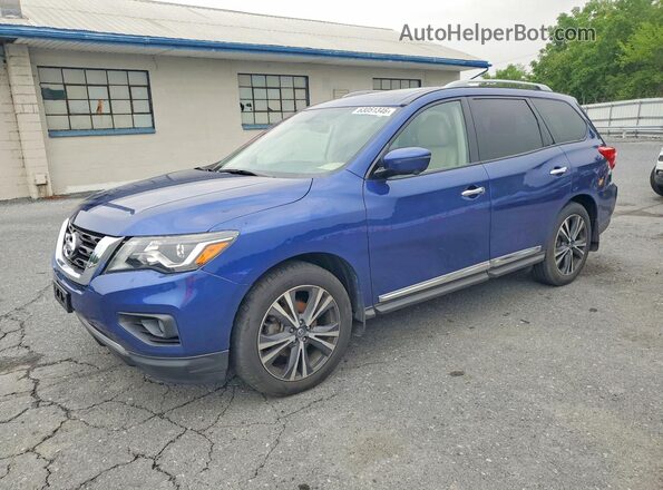 5N1DR2MN0JC620741 2018 NISSAN PATHFINDER Синий Задняя левая четверть