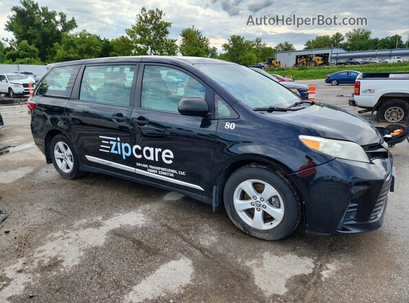 5TDZZ3DC3JS956896 2018 TOYOTA SIENNA Черный Вид спереди