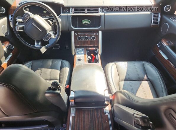 SALGS3EF6GA281581 2016 LAND ROVER RANGE Black Vista del cuadro de instrumentos