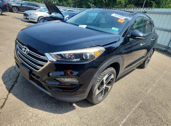 KM8J33A23GU129541 2016 HYUNDAI TUCSON Black უკანა მარცხენა