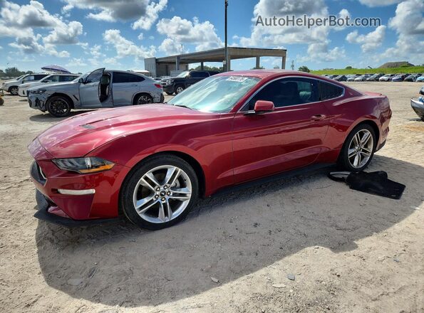 1FA6P8THXL5108306 2020 FORD MUSTANG Red Trasero izquierdo