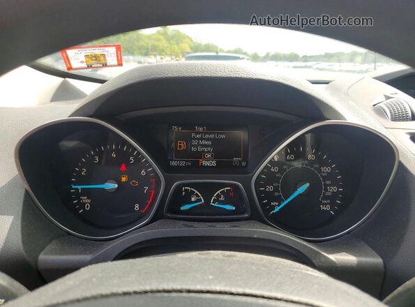 1FMCU0GD9HUD81308 2017 FORD ESCAPE Black Вид задніх сидінь