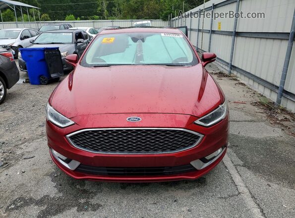 3FA6P0RU2HR118774 2017 FORD FUSION Maroon Հետևի տեսք